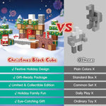 Magnetic Blocks, 100Pcs Magnetic Building Block Cubes, Stem Montessori Sensory Toys For Kids Boys Girls Ages 3 4 5 6 7 8 9 10 (Christmas Version)