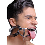 Jennings Hinge And Ratchet Wide Mouth Gag With Adjustable Strap