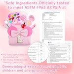 Gifts For 3 4 5 6 7 8 9 10 Year Old Girls Birthday Christmas Valentines, Princess Non Toxic Makeup Kit Toys For Little Girls Presents, Maquillaje Para Niñas Kids Makeup - K