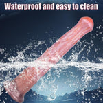 Squirting Horse Monster Dildo - Large Insertion Silicone Dildo With Ejaculation Function, Powerful Suction Cup Base, Unique Large Lumpy Penis For Men And Women