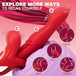 Mouth-Shaped Thrusting Vibrator For Clit & Vagina Stimulation, Super Strong Tongue Dildo Vibrator With 10 Vib & Thrust Modes, Moving Dildo Vibrador Para Mujer Adult Sex Toys For Women