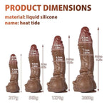 Realistic Silicone Thrusting Dildo With Suction Cup – Large Dragon-Inspired Design With Spikes, Dual Density Texture, Hands-Free Anal & Vaginal Sex Toy For Women, Men, And Lgbtq+ Adults