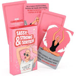 Sweary Affirmation Cards For Women - Waterproof, Daily Positive & Badass Spiritual Words, Funny Self Care Gift, Inspirational Motivational Deck For Shower & Adult Motivation
