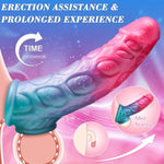 Penis Sleeve Cock Sleeve Vibrator - 2.4" Length & 35% Girth Enhancer Male Sex Toys With 10 Vibration Modes, Remote Control Adult Toys Male Vibrator, Realistic Penis Enlarger Thicken For Couples