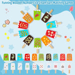 1-10 Number Matching Ice Cream Toy - 20 Pcs, Fun Number Toys For Kids, Toddler Number Learning Toys, Preschool Learning Activities, Montessori Toys Gift For 3+ Year Old Kids