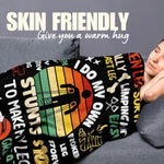 Broken Leg Gifts, Funny Injury Leg, Throw Blanket For All Seasons, I Do My Own Stunts