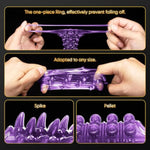 Penis Rings Sleeve Cock Ring Cock Sleeve Delay Ejaculation Stronger Erection Enhancement Adult Sex Toys For Men Penis Pump Extender Girth Extension Enhance Partner Experience-Purple