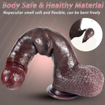 Realistic Movable Foreskin Dildos Sex Toy, 10.63 Inch Dual Layer Big Silicone Dildo Penis With Strong Suction Cup For Vaginal Or Anal Play, Soft Lifelike Huge Anal Dildo Adult Toy For Women/Men