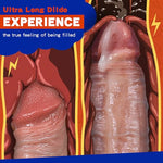 Ultra Realistic 8.86 Inch Handmade Huge Thick Silicone Dildos, Real Lifelike Penis for G Spot and Anal Play, Soft Suction Extra Large Dildo with Bulging Veins, Gay Sex Toys for Men Women & Couples.
