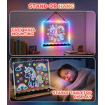 LED Drawing Board for Girls, Arts and Crafts Kit, Perfect Gift for 3+ Year Old Children