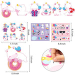 30 Pack Make Your Own Magic Horse Face Sticker Cards for Kids