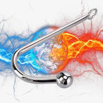 Stainless Steel Solid Metal Anal Hook Trainer Bondage Hook With Ball,Anal Hook Stainless Steel Anal Toys Anal Beads Bdsm Buttplug Hook Sex Toysanal Ball Sex Games Unisex Fetish Toy For Men Women