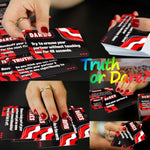 Truth Or Dare Date Night Sex Card Game Intimacy Deck Naughty Party Game Sex Toy Adventurous Playing 50 Cards Erotic Bedroom Game For Couple Lover