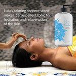 Lulu Coconut Massage Oil With Jojoba And Essential Oils 16Oz & Personal Lubricant. Natural Water-Based 16 Oz