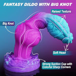 8.8“ Monster Knot Dildo, Fantasy Dragon Dildo With Big Knot For G-Spot, Huge Animal Anal Dildos With Strong Suction Cup, Silicone Alien Curved Dildos For Adult, Sex Toys For Women Men Couple