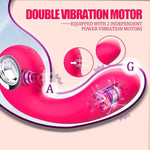 Vibrator Sex Toys Thrusting Dildo, Clitoral Nipple Vibrators Sex Stimulator With 10 Powerful Vibrating Modes For Vagina Anal Stimulation, Adult Sex Toys For Women Couples (Rosy Red)