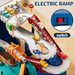 Dinosaur Race Track Playset For Boys Kids 3-5, Dinosaur Climbing Hills Car Track Play Set With 10 Mini Racer Cars, Kids Car Ramp Track Toys For 3 4 5 6 7 8 Year Old Boys Girls
