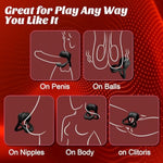 Vibrating Cock Ring With Sexy Lip Clitoris Stimulator, Stretchy Penis Ring Sex Toys For Men Erection Couples Kinky Pleasure Vibrator Adult Toys Male Vibrators 9 Vibrations, Juguetes Sexuales Hombre