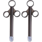 Lube Applicator 2 Pcs. For Men Women And Couples, Lube Shooter, Lube Launcher, Black