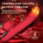 Womens Sex Toys Thrusting Vibrator, Thrusting Dildo G Spot Vibrator Clitoral Stimulation Rose Sex Toy With 7 Licking & Thrusting Vibration Modes,Rabbit Vibrators Adult Sex Toys For Women Couples