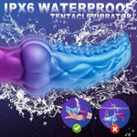 Vibrating Butt Plug Prostate Massager Anal Vibrator, Monster Tentacle Dildo Knot Silicone Anal Plug Large Buttplug With Safe T-Base, Remote Control Vibrator With 8 Vibrations, Sex Toys For Men & Women