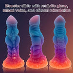 8.7" Luminous Monster Dildo With Big Knots, Fantasy Huge Thick Anal Dildos With Strong Suction Cup, Dragon Dildo For Women Sex G-Spot Vagin Play, Anal Toys For Men Gay, Adult Toys