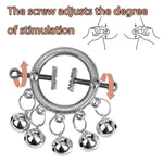 Bdsm Breast Sex Bondage Restraints, Ring Adjustable Stainless Steel Nipple Clamp,Highlighting The Curve Of The Chest, Nipple Stimulator Flirting Toys For Adult Couples Sex Games