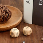 2Pcs Decision Dice: Wooden Activities Dice For Men & Women, Funny Gifts For Adults, Couples, Friends, Family