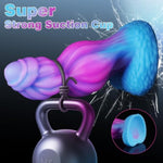 Monster Knot Dildo, Fantasy Alien Knotted Dragon Dildo With Suction Cup, 7" Big Huge Thick Animal Dildos Anal For G Spot Prostate, Silicone Large Fat Wide Dog Dildos Adult Sex Toy For Women Men Gay