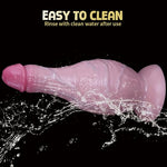 Super Big Silicone Butt Plug Sex Toys, Soft Liquid Silicone Anal Plug Prostate Massage Anus Dilator G-spot Dildo Anal Trainer Kit Deep Stretching Stimulator Adult Sex Toy for Men Women (M)
