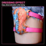 Wearable Lesbian Masturbation Grinder, Soft With Strap, Vibrator With Multiple Vibration Modes Remote Control Silicone Clitoris Vibrator Adult Sex Toy (N-Sjcv5128)