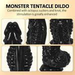 14.65 inch Huge Black Monster Dildo?4.33'' Diameter Big Thick Fantasy Tentacle Knot Dildo with Suction Cup for G Spot Anal Play Alien Dildos Adult Sex Toys for Men Women Gay