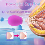 Nipple Clamps and Nipple Sucker Set,Breast Sucking Cup Erotic 2 Pcs Nipple Suction Vacuum Pump Pussy Clit Clitoris Simulator for Woman Adult Sex Toys (Nipple Sucker & Clamps)