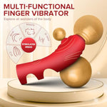 Finger Vibrator Women Sex Toys For G Spot Clitoral Stimulator, Couples Sex Toys With 10 Vibrations & Heating, Rechargeable Mini Vibrator Female Adult Toys, Clit Vibrators Adult Toys For Women Pleasure