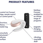 Double Love Connect App Vibrator Sex Toy | Adult Toys For Women | Best Couple Vibrator | Vibrating Sexual Pleasure Device | Stimulation Vibrators | Woman Sextoy (White)