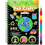 Foil Art Craft Kit for Kids, Princess, Unicorn, Cat & Flower Themes