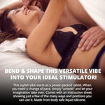 Twisted Temptations Bendable Vibrator, Dual Motor G Spot And Clitoral Stimulator, 10 Speeds And Patterns, Flexible Rabbit Vibe For Solo And Couples Play, Waterproof, Rechargeable, Silicone