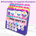 Beginner Unicorn and Bunny Paper Craft Kit for Girls Age 3+