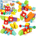 26 Pcs Magnetic Foam Blocks, Stem Preschool Toys For Children, Magnetic Building Blocks For Toddlers, Kids Bath Toys And Montessori Sensory Toys, Birthday For Boys & Girls Age 3 4 5 6+