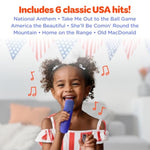 , Usa Karaoke Machine For Kids | Includes 20+ American Songs | 2 Microphones | Connect With Bluetooth For 3, 4, 5, 6, 7+ Year Olds | Toy For Girls & Boys | Super Bowl