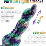 Thrusting Monster Dildo Vibrator Sex Toys,Vibrating Fantasy Tentacle Dog Knot Penis G-Spot Stimulator,Big Thick Silicone Anal Plug Prostate Massager With Remote Control & Suction Cup For Women Men