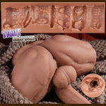 10.8Lb Sex Dolls With Flexible Big Thick Dildo, Realistic 3D Muscular Torso Sex Doll Masturbator With 7.48 Inch Huge Thick Dildo Tight Anal Sex Toy For Women Men Couple Masturbation