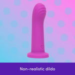 Ignite Mini Dildo | Small Suction Cup Dildo For Women | G Spot & Anal Prostate Personal Massager Tool Adult Toy | Harness Compatible Adult Sex Toys For Men, Women & Couples | Purple