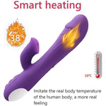 Updated Rabbit Vibrator Handheld Electric Portable High Intensity Massager With 10 Speeds Vibrators Massage Sex Toys For Body Relaxation Rechargeable Dual Motor
