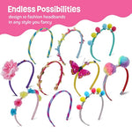 Headband Making Kit for Girls, DIY Fashion Hair Accessories Craft Set for Ages 5-12