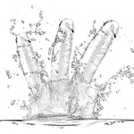 Clear Suction Realistic Dildo Set - 3 Sizes(Small6.4'',Big7.4'', Huge9.6'') For Anal And Vaginal Pleasure - Perfect For Beginners To Advanced Users Lifelike Penis