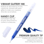 18 Color Jumbo Glitter Gel Pens, Metallic Sparkling Art & Coloring Set