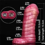Realistic Penis Extender Sleeve Men Cock Sleeve Enlarger With Penis Ring: Silicone Penis Extension Sleeve Male Adult Sex Toy, Soft Penis Sleeve Man Sex Tool (Color B)