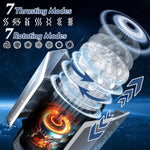 Automatic Male Masturbator Sex Toys - Penis Pump Male Sex Toys Pocket Pussy With 7 Sucking& Vibrating& Thrusting& Rotating Modes, 3D Realistic Textured 100% Waterproof Blowjob Sex Toy For Men Stroker