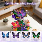Butterfly Building Set with Light and Moving Wings, Perfect for Relaxation and Creativity
